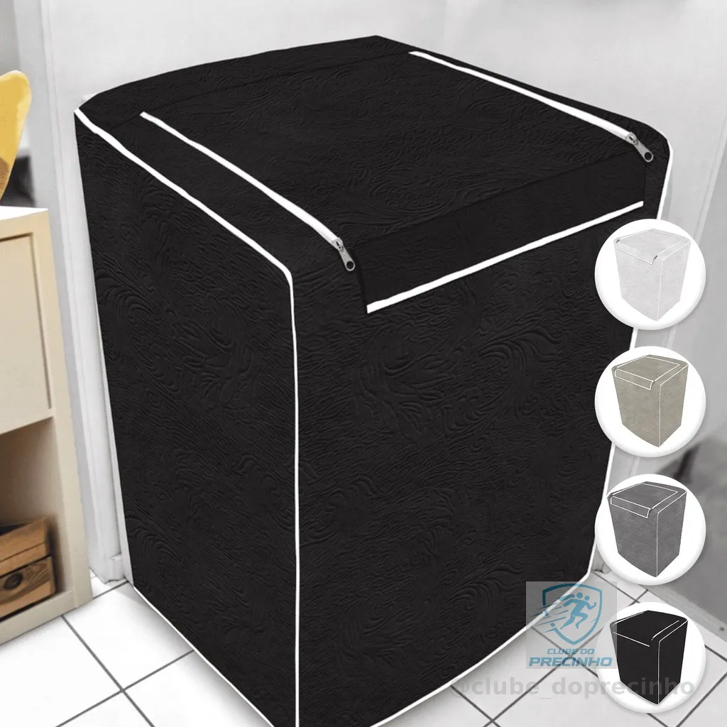 Capa para Máquina de Lavar Impermeável Com Zíper Todos Tamanhos e Marcas Electrolux Brastemp Consul Colormaq