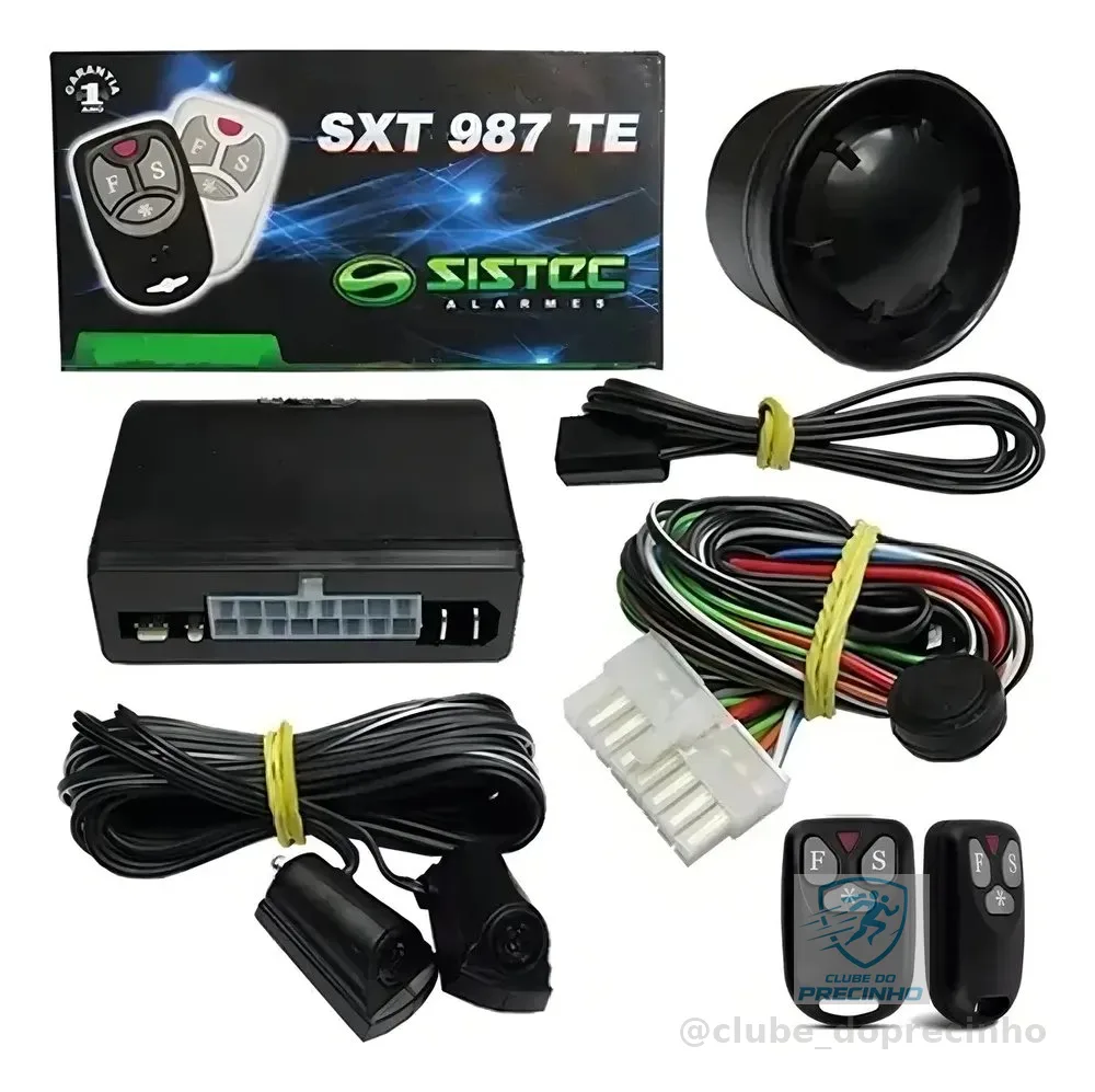 Kit Alarme De Carro Sistec Sxt 987 Te Universal