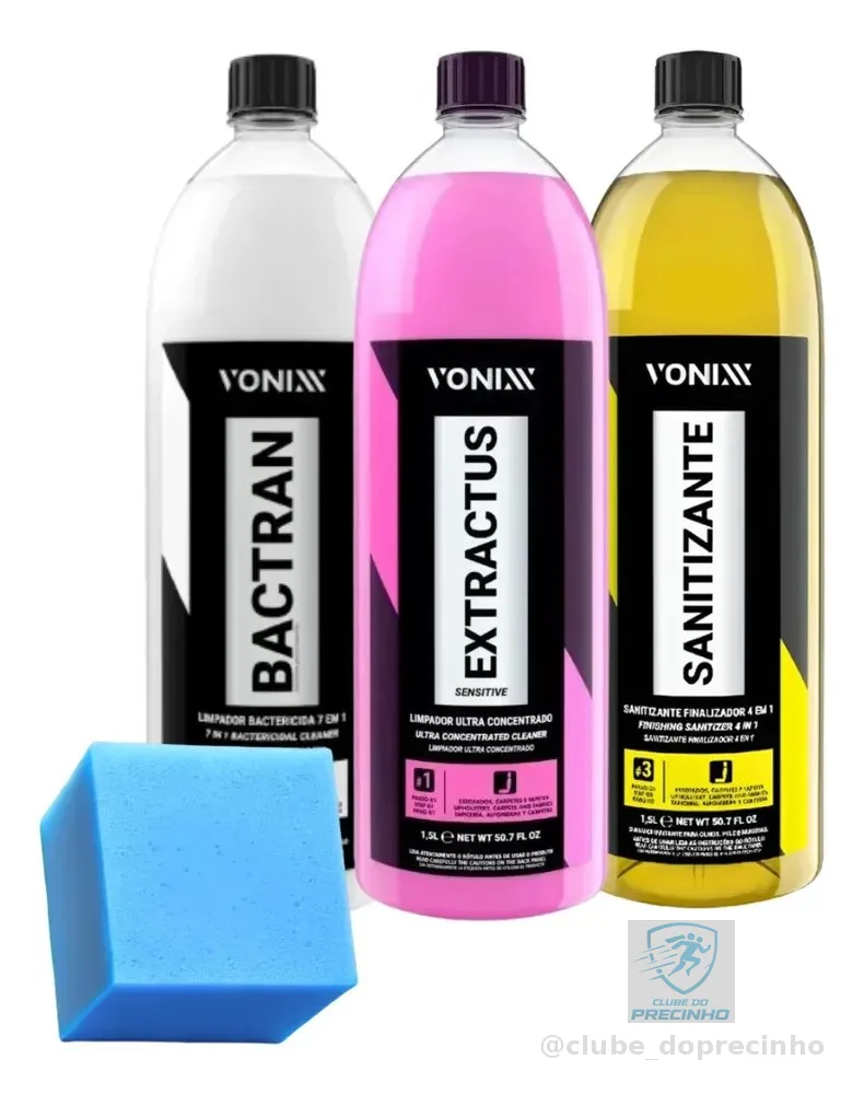 Kit Bactran Sanitizante Extractus 1,5l Vonixx