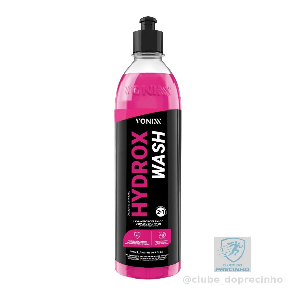 Hydrox Wash 500ml Lava Autos com Proteçao Selante