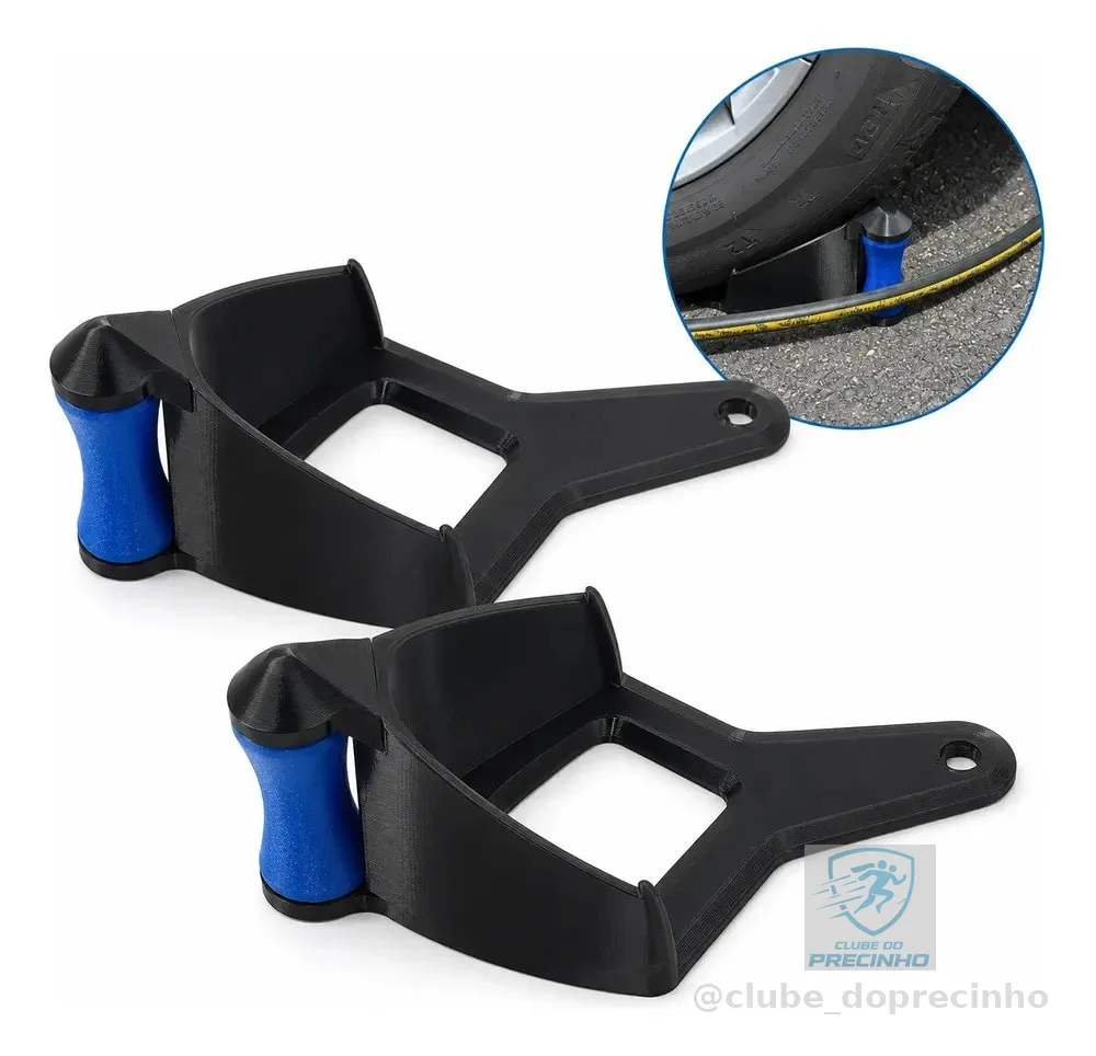 Kit 2 Guia De Mangueira Anti Enrosco Para Pneus De Carro