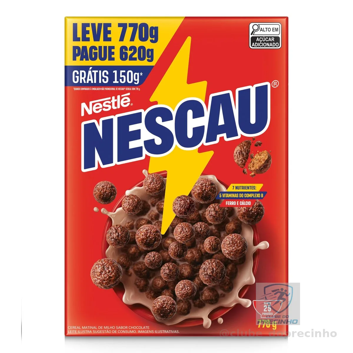 Nescau Cereal Matinal Tradicional Leve 770G Embalagem Econômica