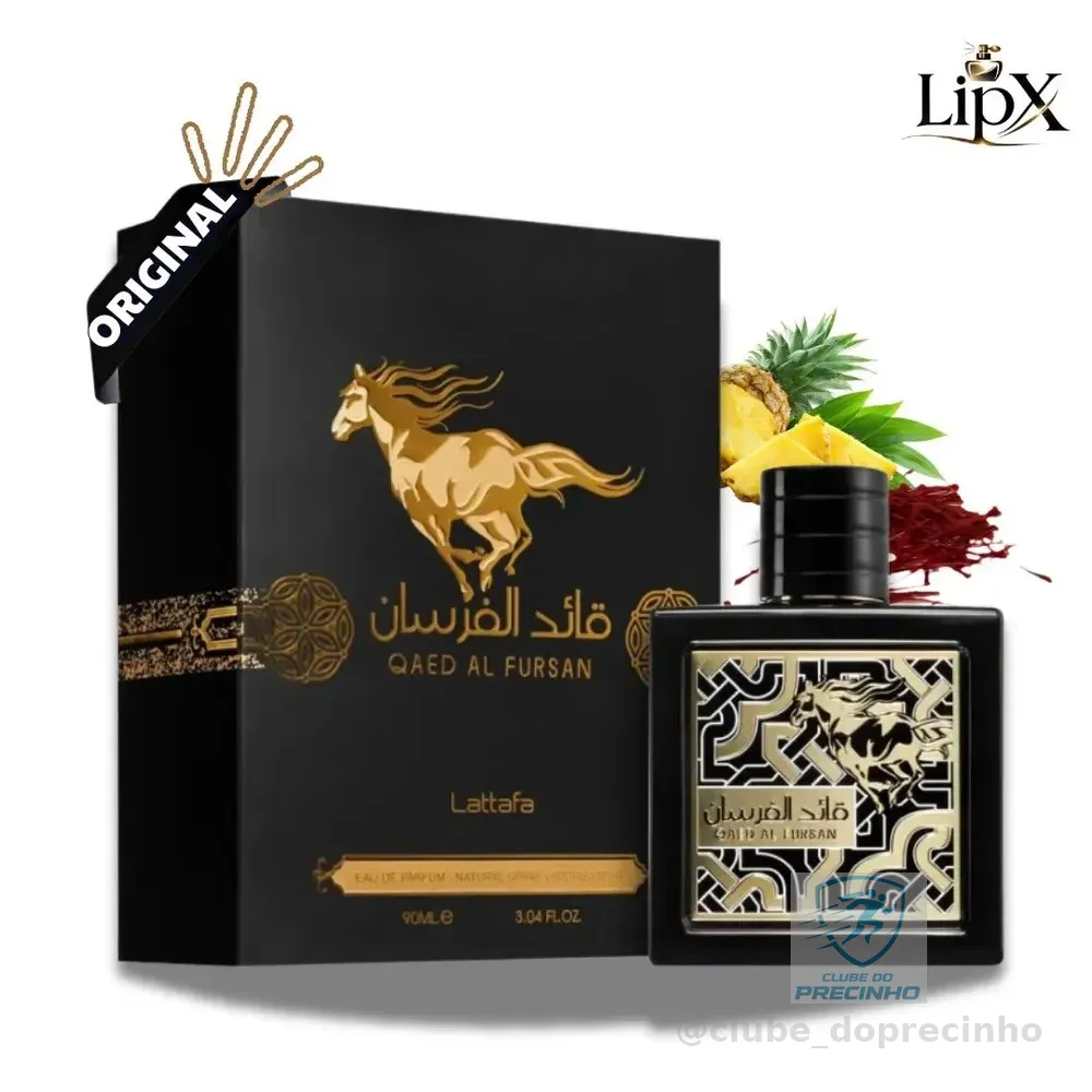 Perfume Árabe Qaed Al Fursan Lattafa Edp 90 Ml