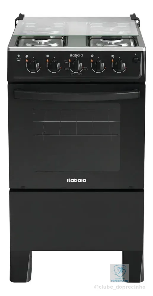 Fogão Itatiaia Star New 4 Bocas Mesa Inox Forno 48l-bivolt