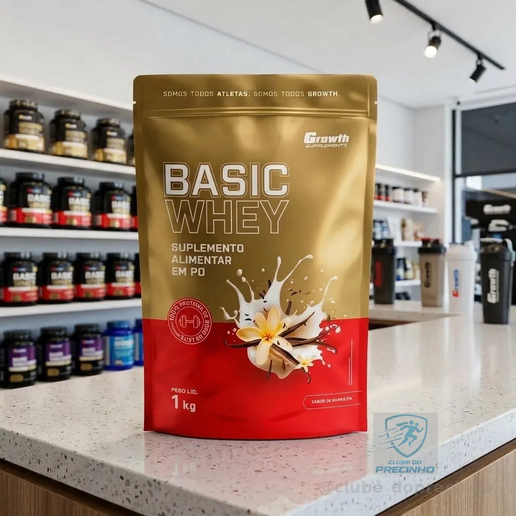 Basic Whey 1kg Growth Supplements Baunilha