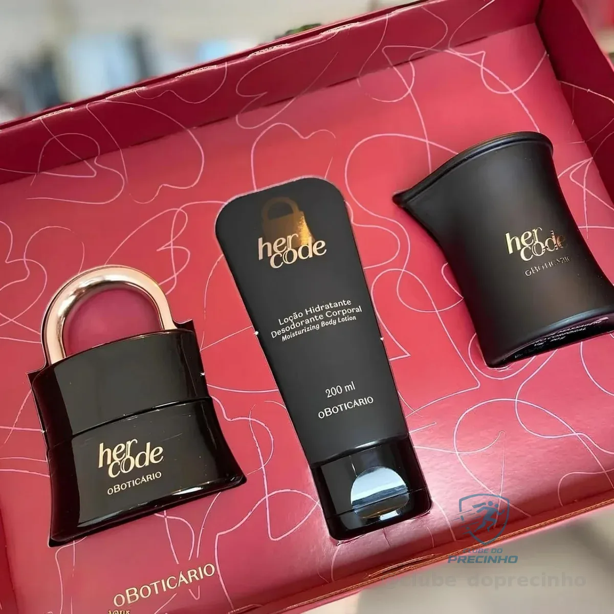 O Boticário Her Code Kit Presente (3 Itens)
