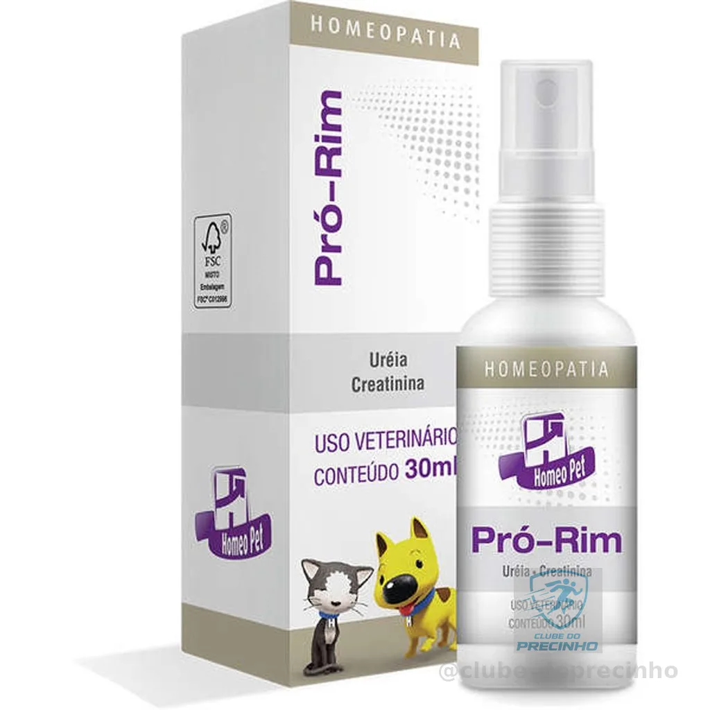 Pró-Rim Homeopatia Homeo Pet Real H - 30mL