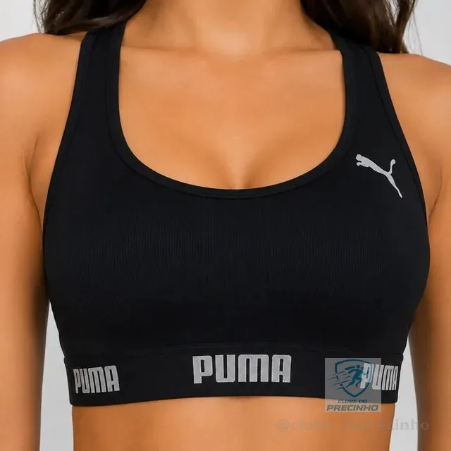 Top Puma Academia Fitness Original Nadador Alta Sustentação