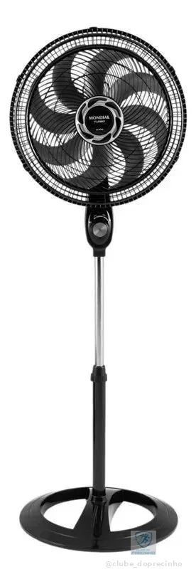 Ventilador De Coluna Mondial Turbo Nvt-40c 40cm 8 Pás Preto 40cm 110v 8
