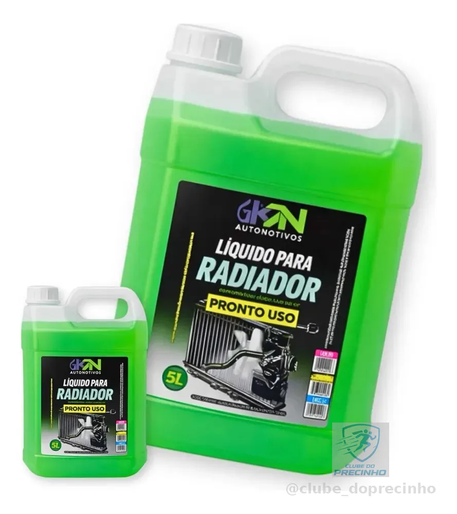 Kit 2 Aditivo Liquido Radiador Kn 5l Pronto Uso Verde Toyota Verde