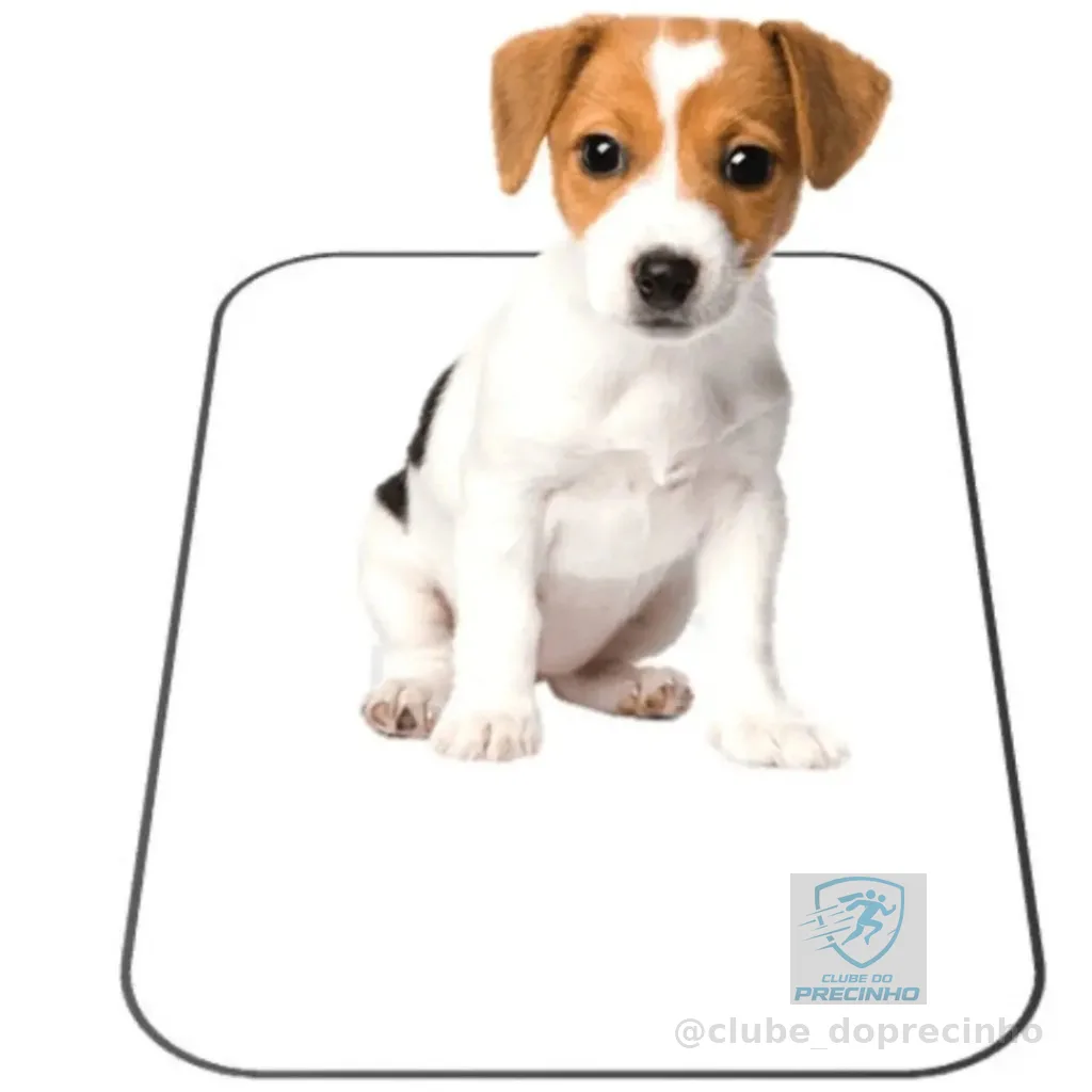 Kit 4 Tapete Higiênico Caes Lavável Cachorro Xixi Dog Grande Preto