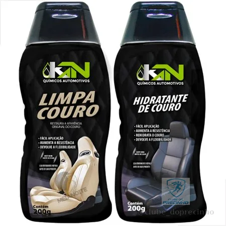 Hidratante de Couro e Limpa Couro Automotivo para Bancos Cadeiras Gamer Bolsas Sapatos Sofás