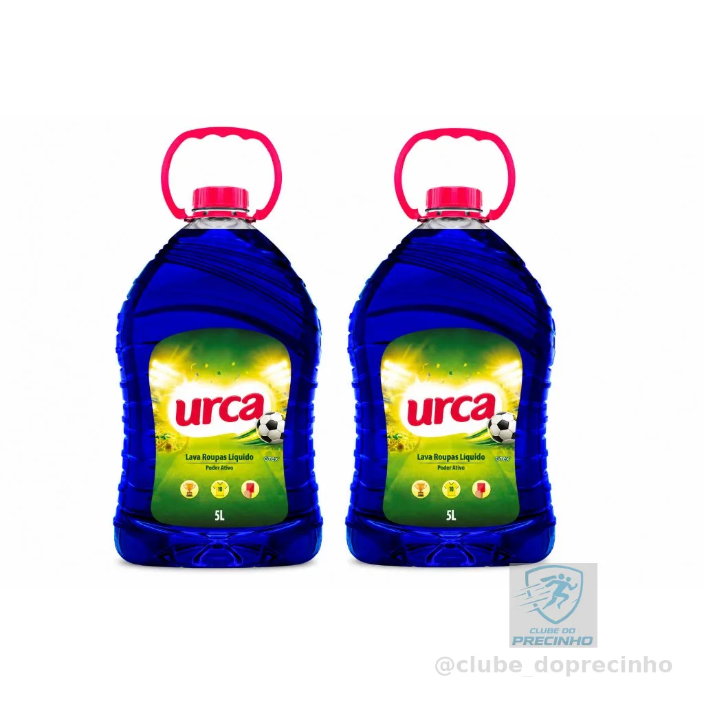 Kit 2 Lava Roupas Liquido Urca Azul 5L