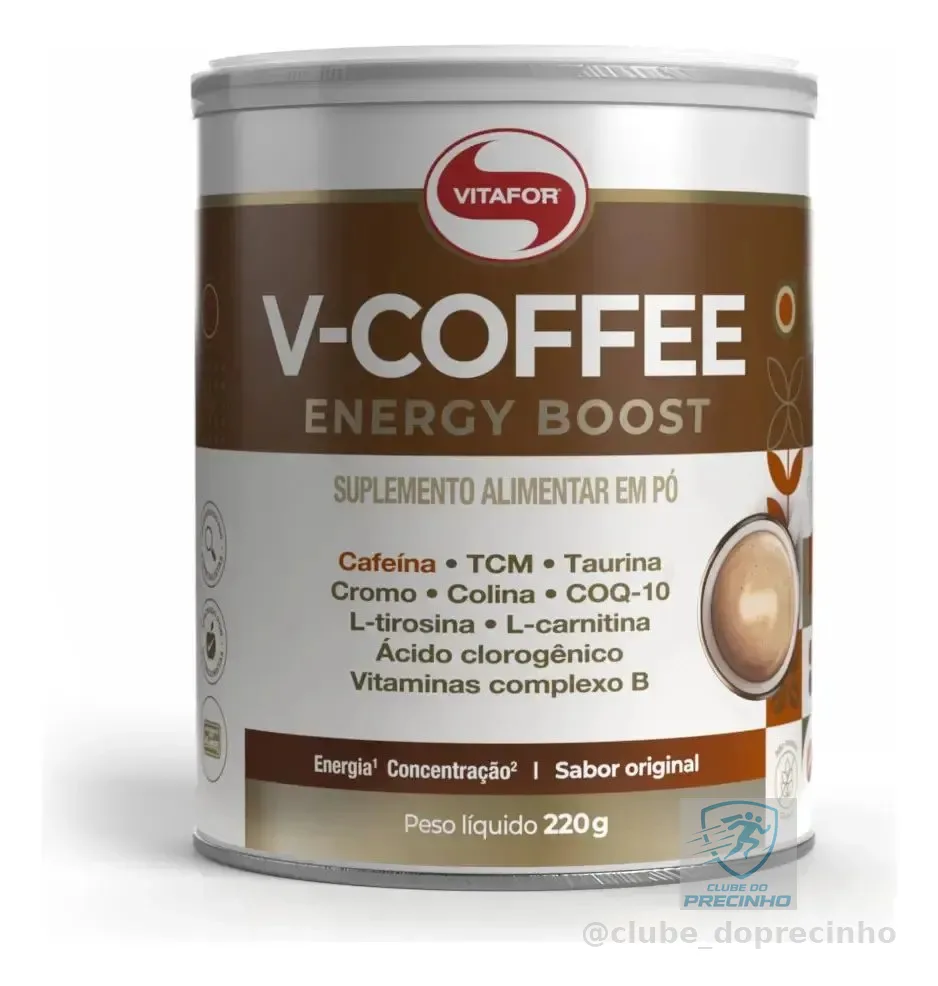 Suplemento V-coffee Energy Boost 220g Vitafor