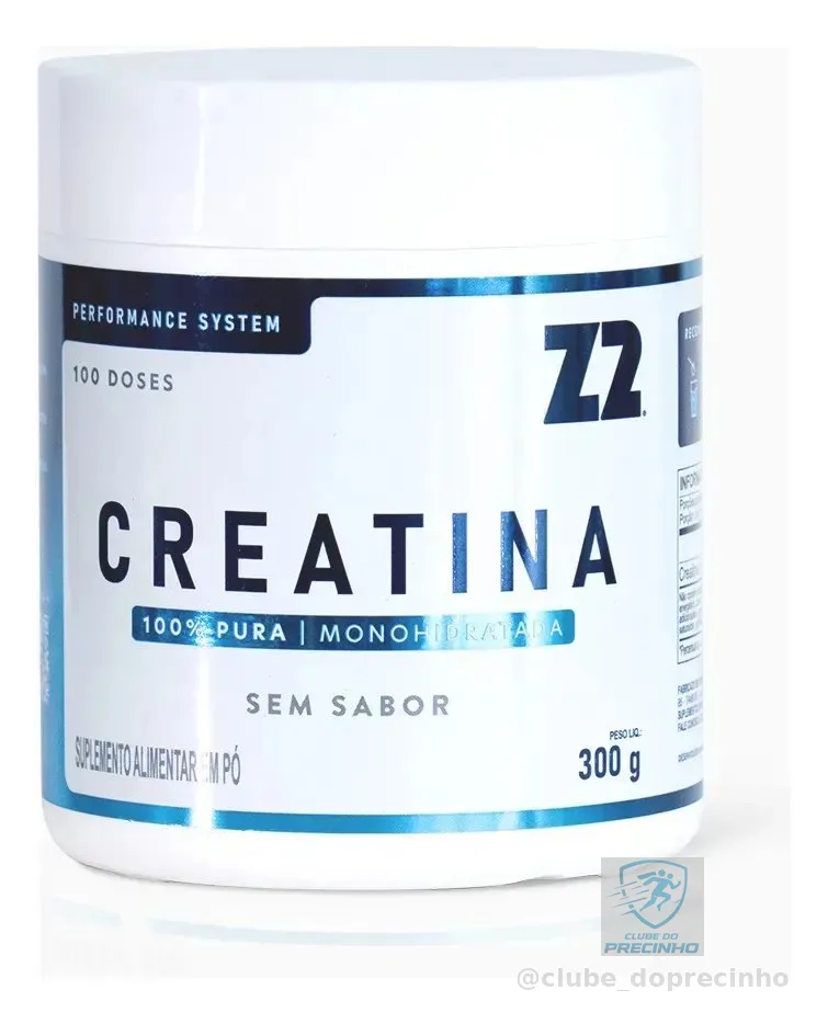 Creatina Monohidratada 100% Pura Z2 Performance 300g Neutro