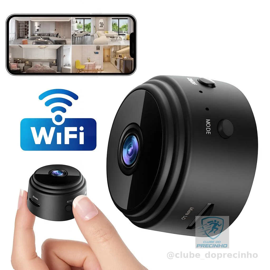 Câmera de vigilância A9 HD Sem Fio Wi-Fi Imagem Nítida Segurança Noturna Monitoramento