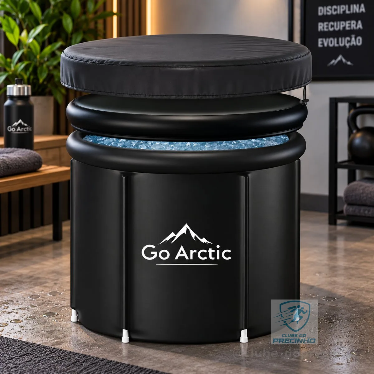Banheira De Gelo Recovery Atleta Pro Portátil 300l Goarctic Preto