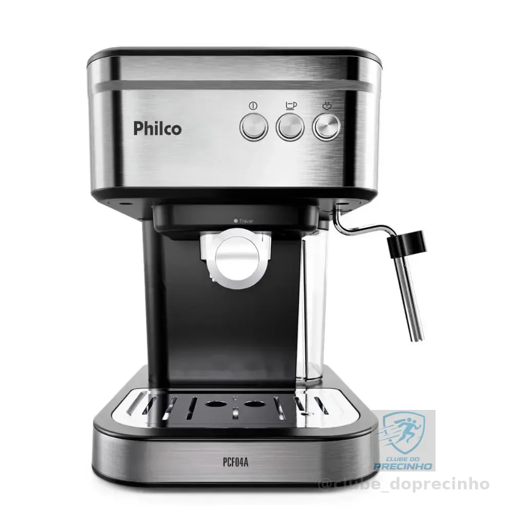 Cafeteira Expresso Philco Pcf04a 1,2l E Aquecedor De Xícaras preto