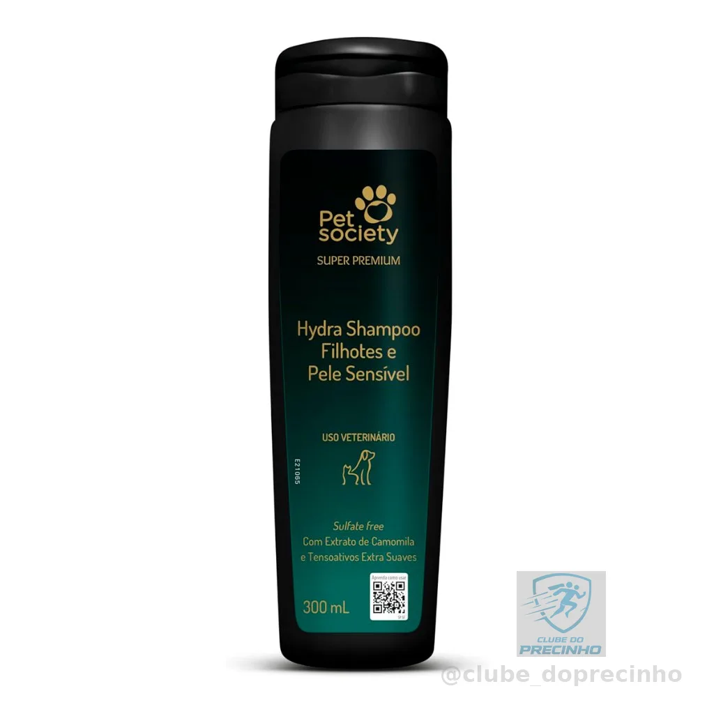 Shampoo Filhotes Cachorro e Gatos Pele Sensível Super Premium Para Cães e Felinos 300 mL Pet Society