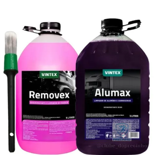 Alumax Limpa Alumínio + Removex Para Chassi + Pincel