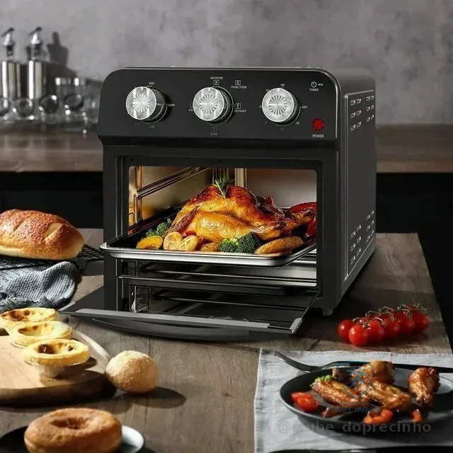 Air Fryer Bella Cuccina 12l 2 Grelhas 1500w Bcfr05 127v Preto