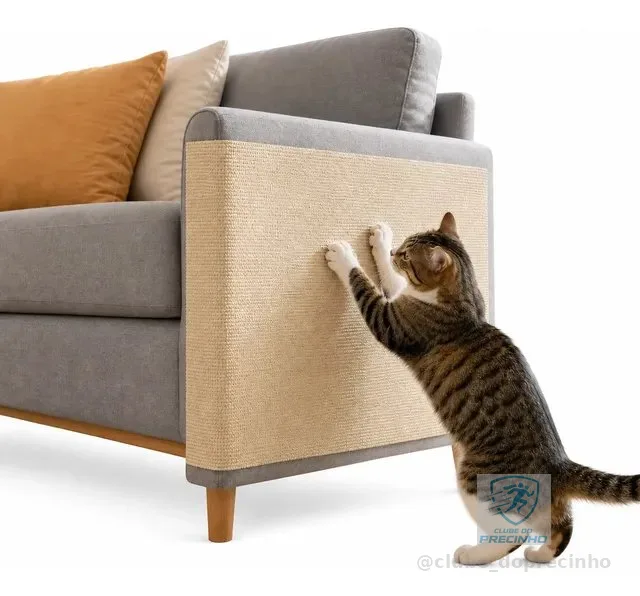 Tapete Arranhador De Gato Protetor De Sofa Adesivo 2 Metros