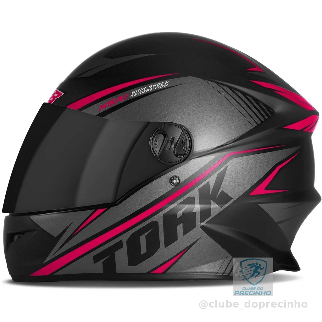 Capacete Moto Fechado Masculino E Feminino Pro Tork R8 Viseira Fumê
