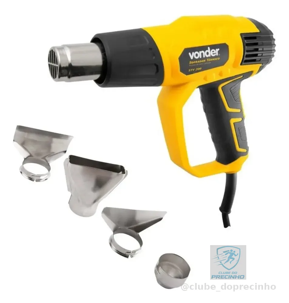 Soprador Térmico Pistola Vonder Ar Quente 3 Estágios 2000w Profissional Acessórios Voltagem