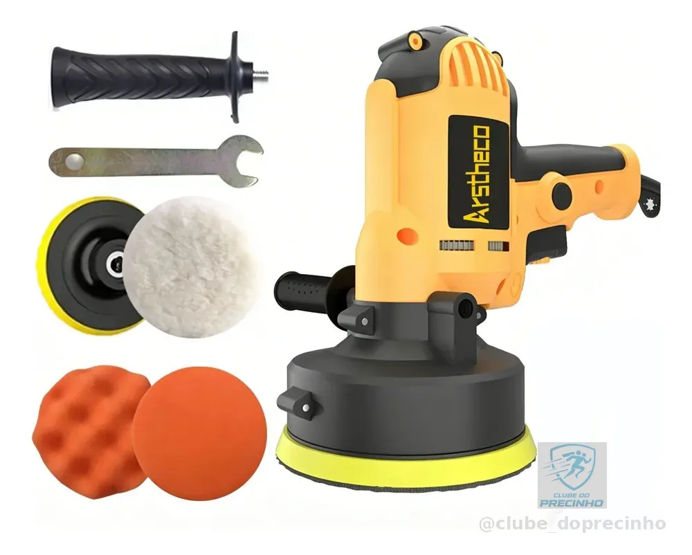 Politriz Lixadeira Multifunções Automotiva 110v/220v 700w Amarelo 220v