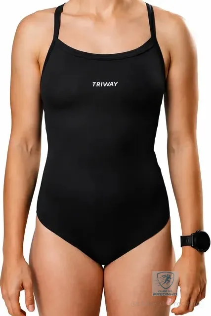 Maiô De Natação Triway Sports Comfort Alça Fina Swim Piscina
