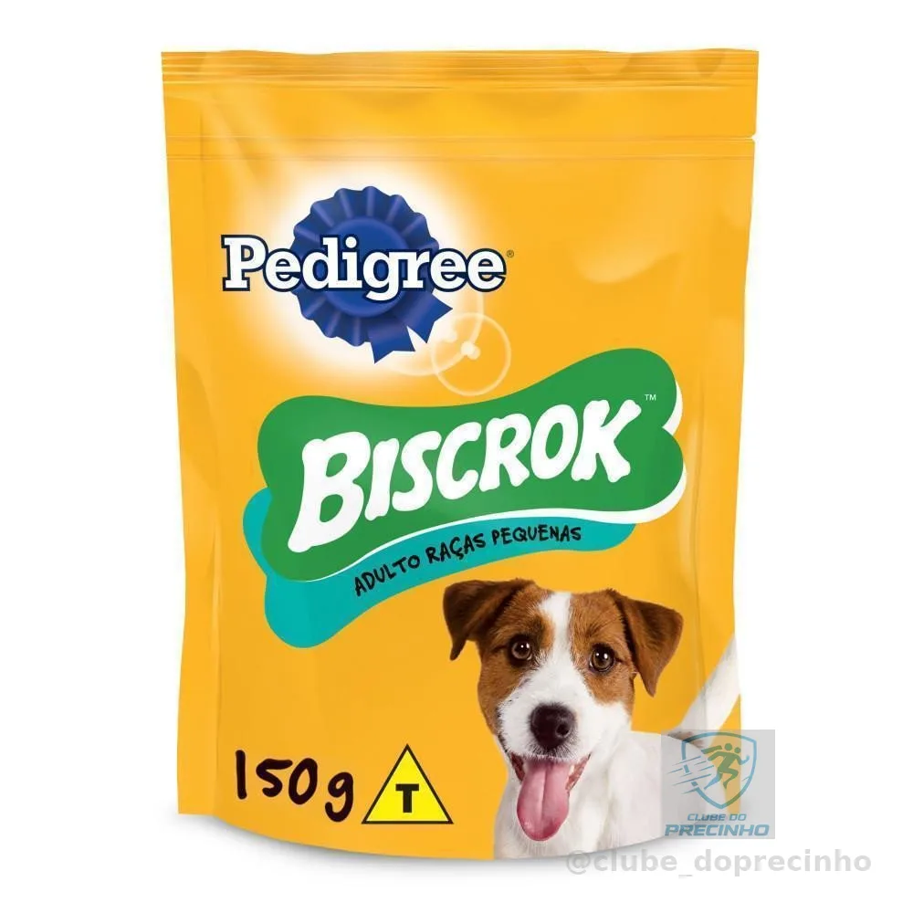 Biscoito Cães Adultos Para Raças Pequenas Pedigree Biscrok 150g
