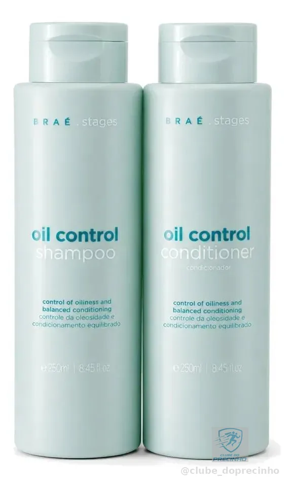 Kit Braé Stages Oil Control Shampoo + Condicionador 250ml
