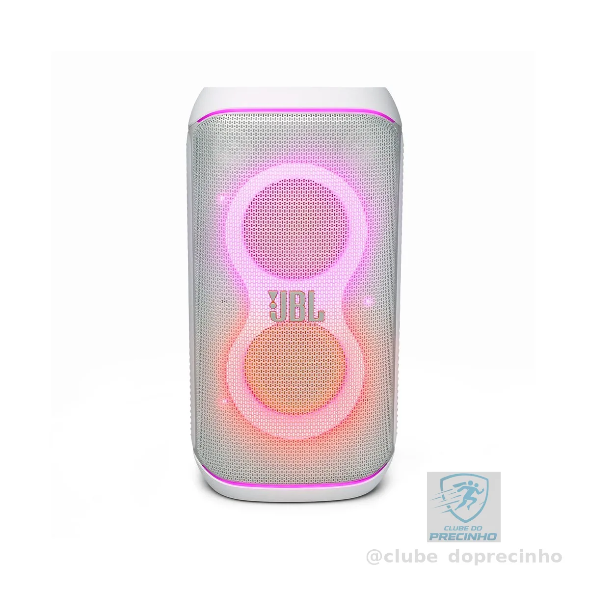 JBL, Caixa de Som, PartyBox Club 120, Bluetooth, Show de Luzes, À Prova de Respingos, Som JBL Pro Sound, 160W RMS - Branco