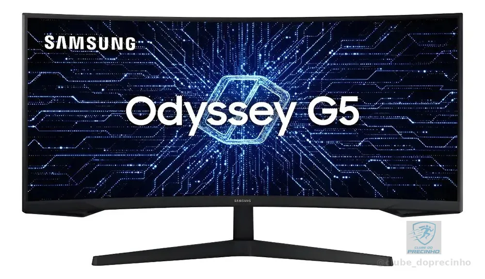 Monitor Gamer Samsung Odyssey G5 34  Uwqhd Preto 127/220v
