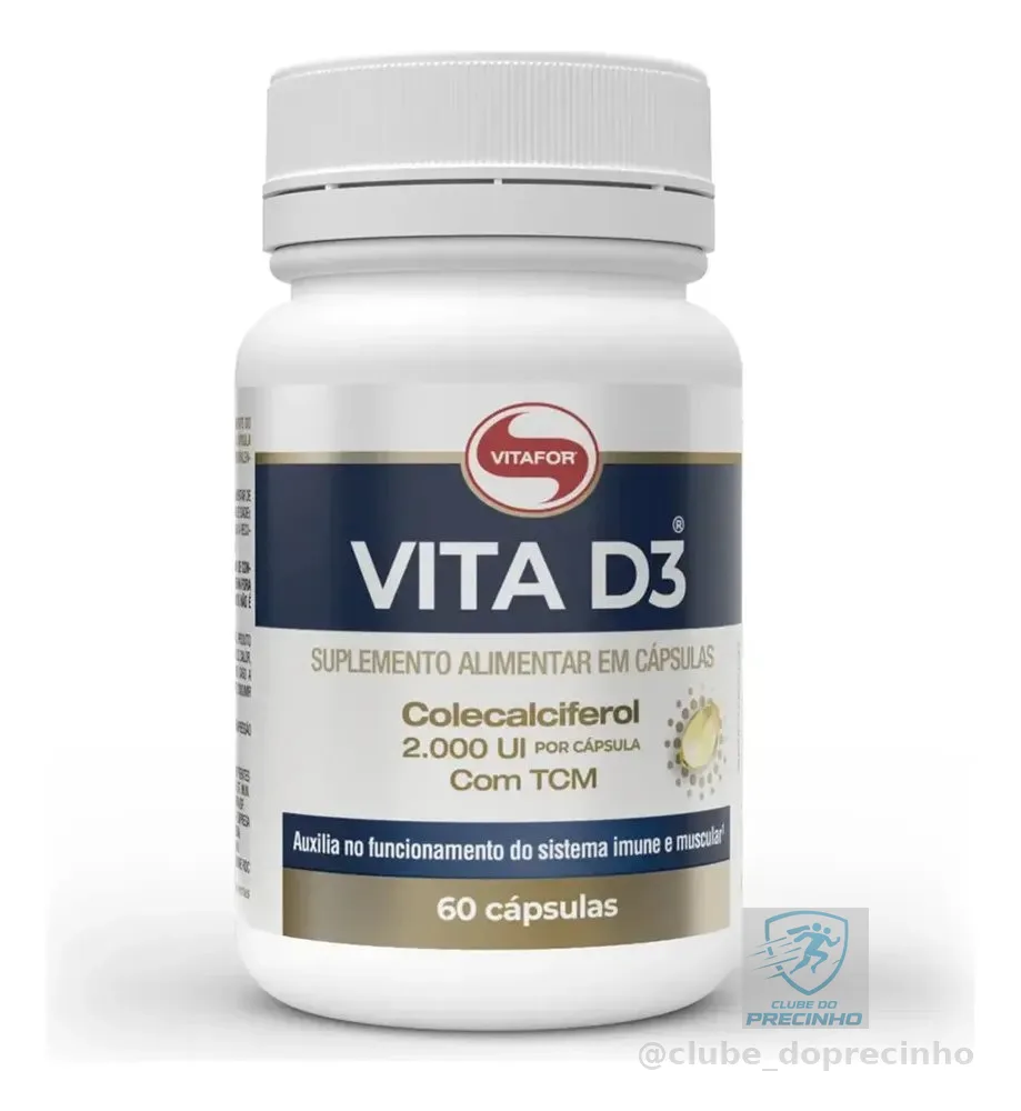 Vitamina D3 60 Cápsulas Vitafor