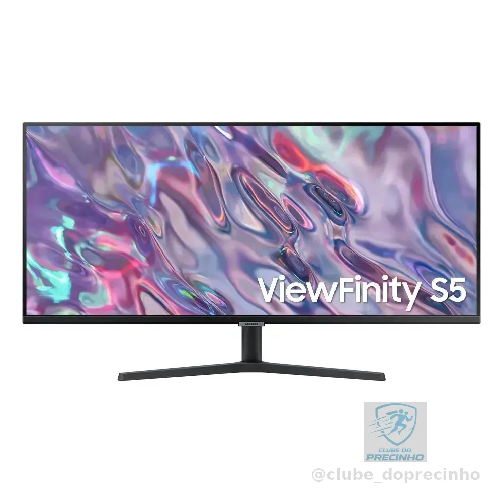 Monitor Samsung ViewFinity S5 34” UWQHD VA LS34C500GALMZD 100Hz 5(GTG) HDMI Headphone Display Port