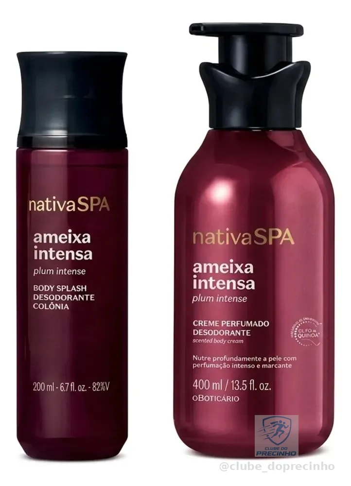 Combo Nativa Spa Ameixa Intensa: Body Splash Desodorante Col
