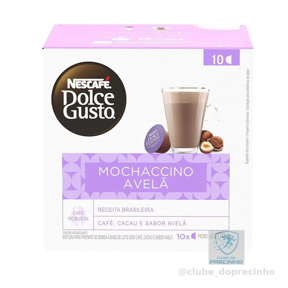 Café em Cápsula Nescafé Dolce Gusto MOCHACCINO AVELÃ 10 Cápsulas