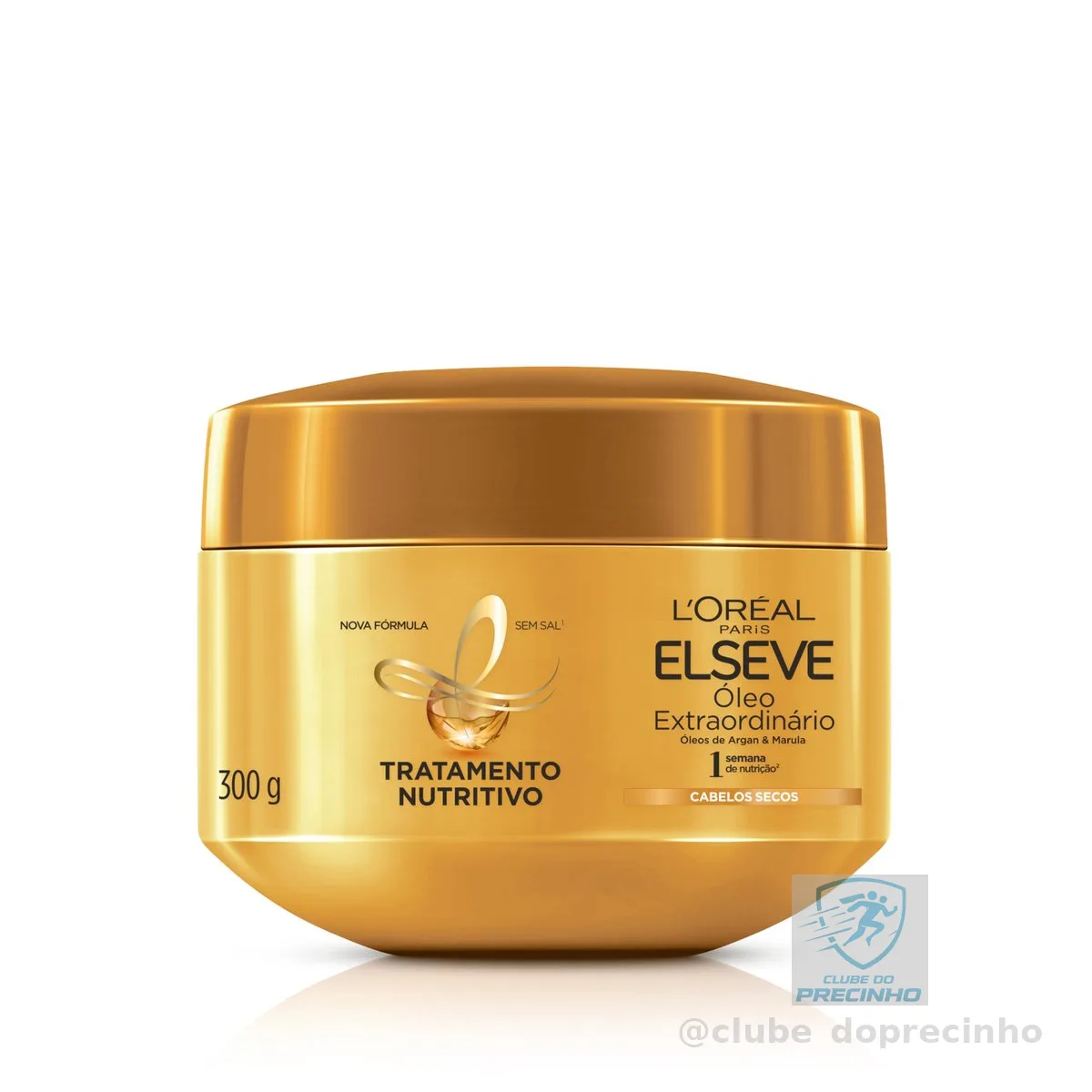 L'Oréal Paris Elseve Óleo Extraordinário Creme de Tratamento para Nutrição Intensa de Cabelos Secos, com Micro-Óleos de Flores Preciosas para Maciez e Brilho 300g