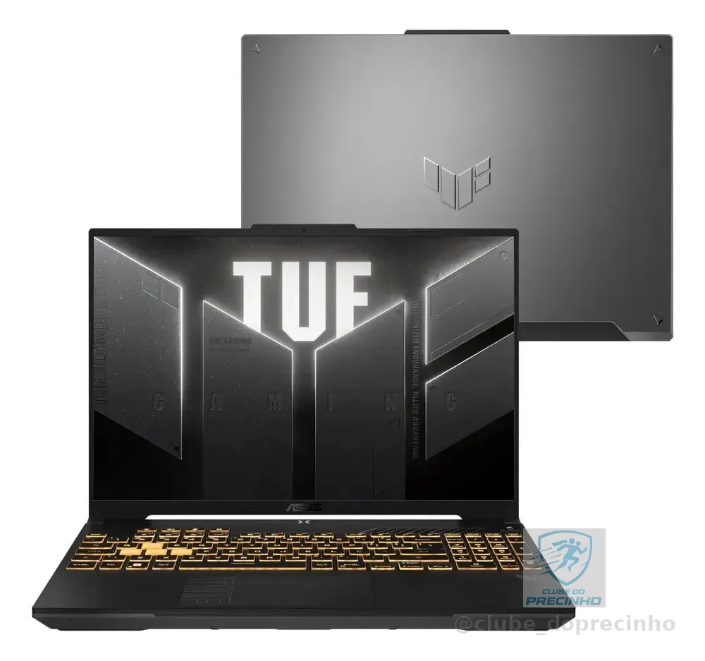 Notebook ASUS TUF Gaming F16, NVIDIA RTX 3050, Intel Core 5 210H 2,2 GHz, 8GB RAM, 512GB SSD, KeepOS Linux, Tela 16" FHD+ Nível IPS 144Hz, Mecha Gray - FX607VJ-RL002