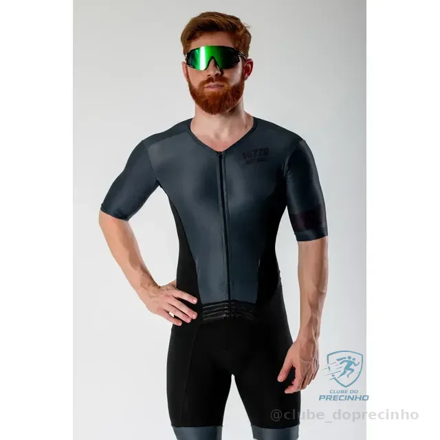 Macaquinho Triathlon Vezzo Carbon Bike Ciclismo Unissex
