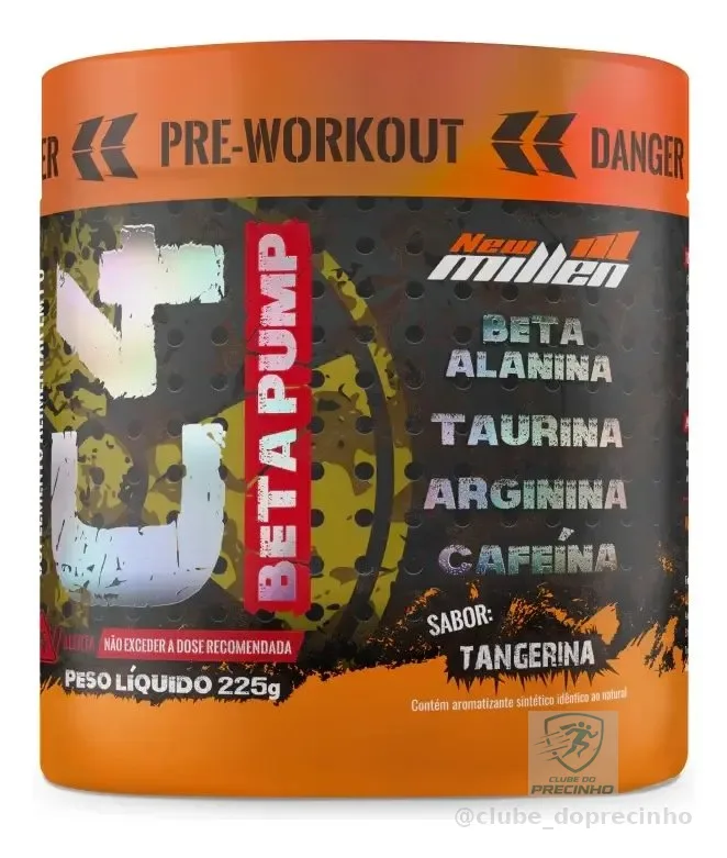 Pré Treino C4 Beta Pump 225g New Millen (top) - Sabor Tangerina