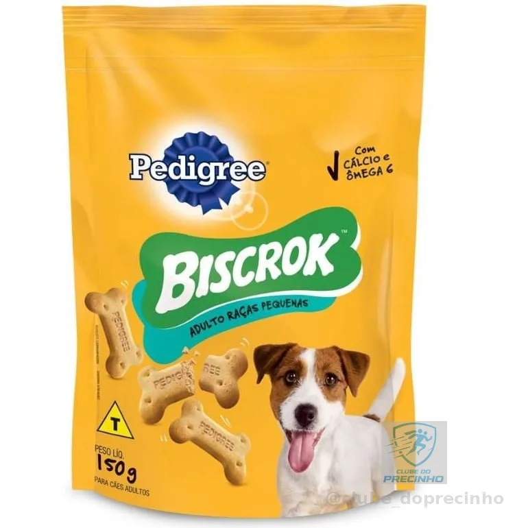 BISCOITO BISCROK PEDIGREE RAÇAS PEQUENAS 01 KG - 150G