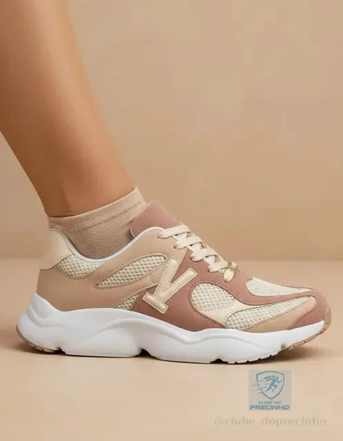 Tênis Vizzano Feminino Casual Conforto Chunky Original