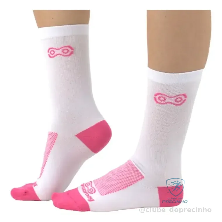 Meia De Ciclismo Márcio May Sports Minimal Branco Único
