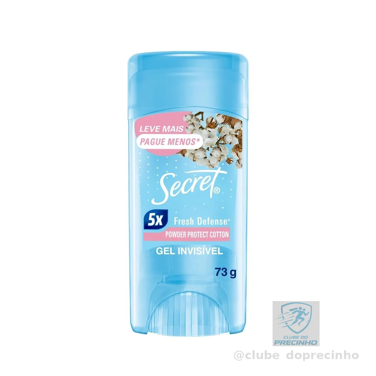 Secret Desodorante Antitranspirante em Gel Proteção de Algodão 73 g