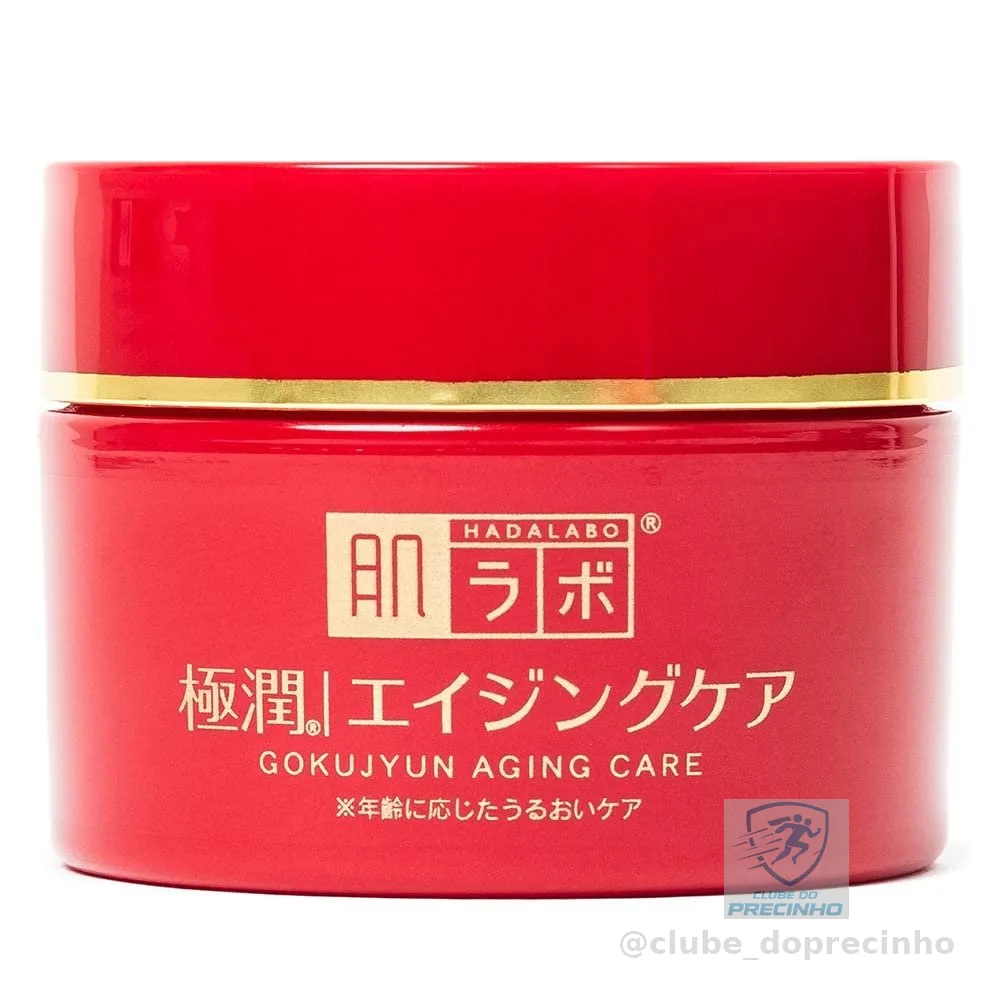 Hada Labo® Gokujyun Aging Cream creme facial para peles maduras com ação anti-idade e combinação de Ácido Hialurônico, Niacinamida e Manteiga de Karitè 50g