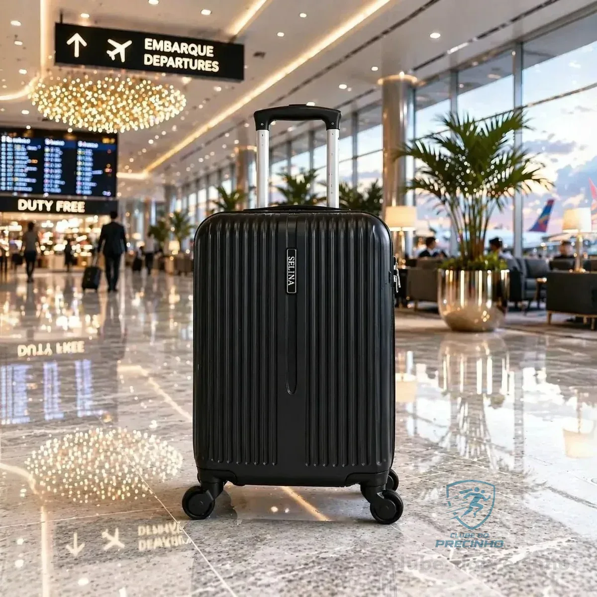Mala De Viagem Rígida De Bordo 10kg Rodas 360° Medidas Anac
