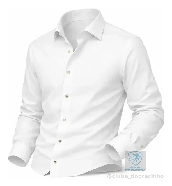 Camisa Social Masculina Slim Premium Manga Longa / Curta