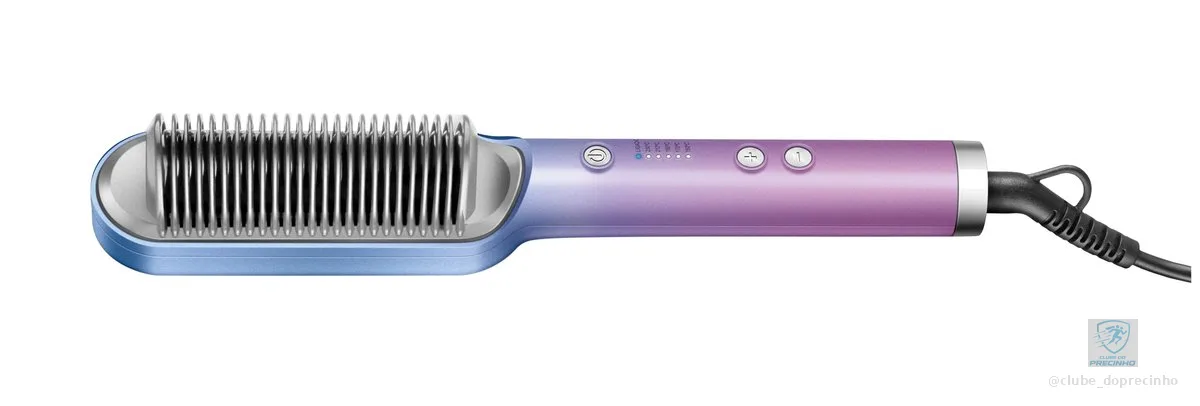 MONDIAL Escova Alisadora By Juliette, Azul/Rosa, Bivolt - EA-JU-03